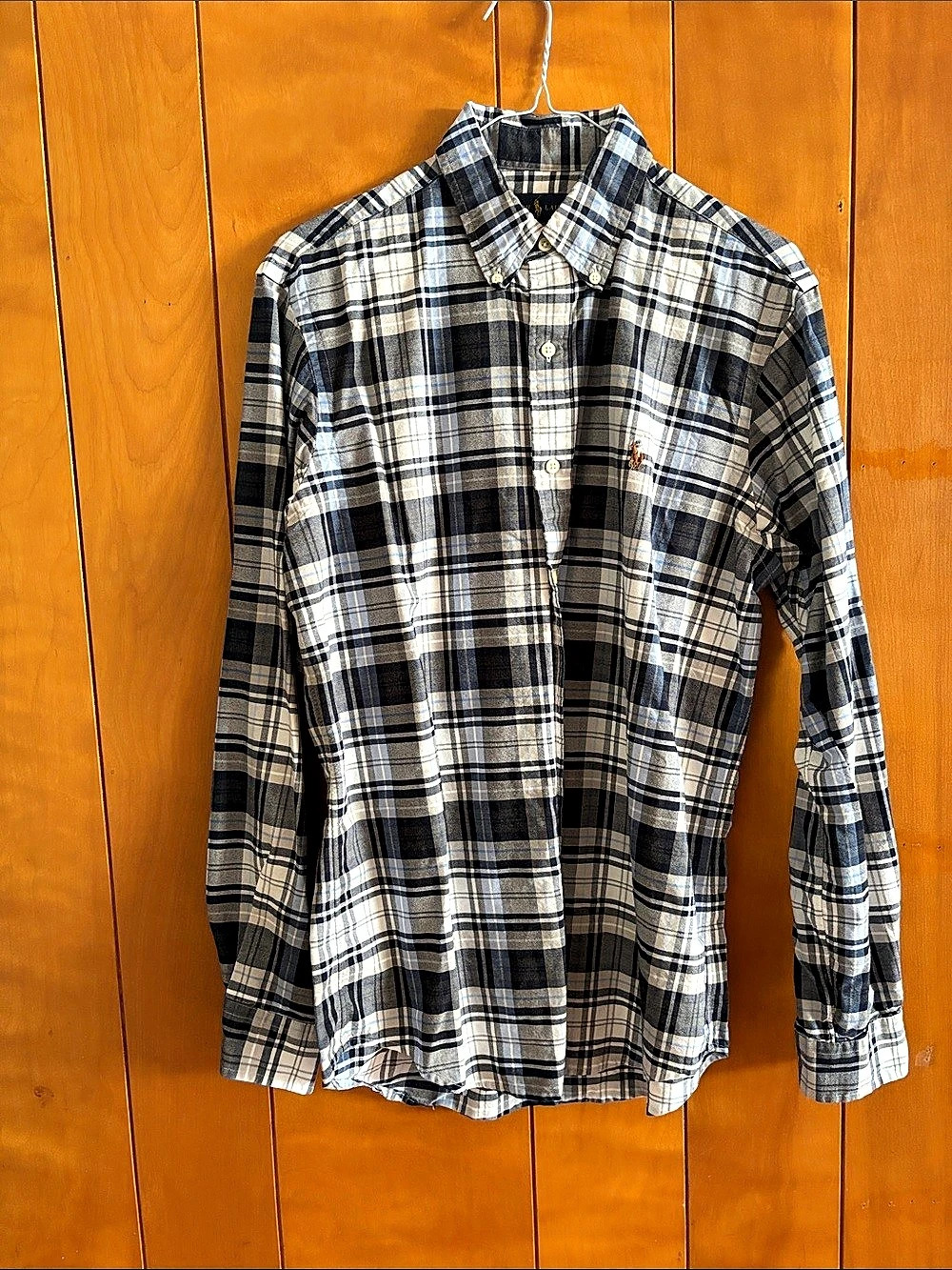 Ralph Lauren Men's Plaid Button Down Size Medium